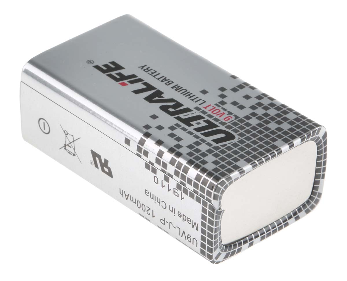 39170005 Ultralife Lithium Manganese Dioxide 9V Battery