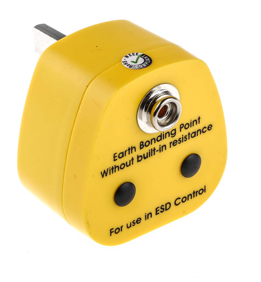 RS PRO ESD Earth Bonding Plug With 10 mm Stud