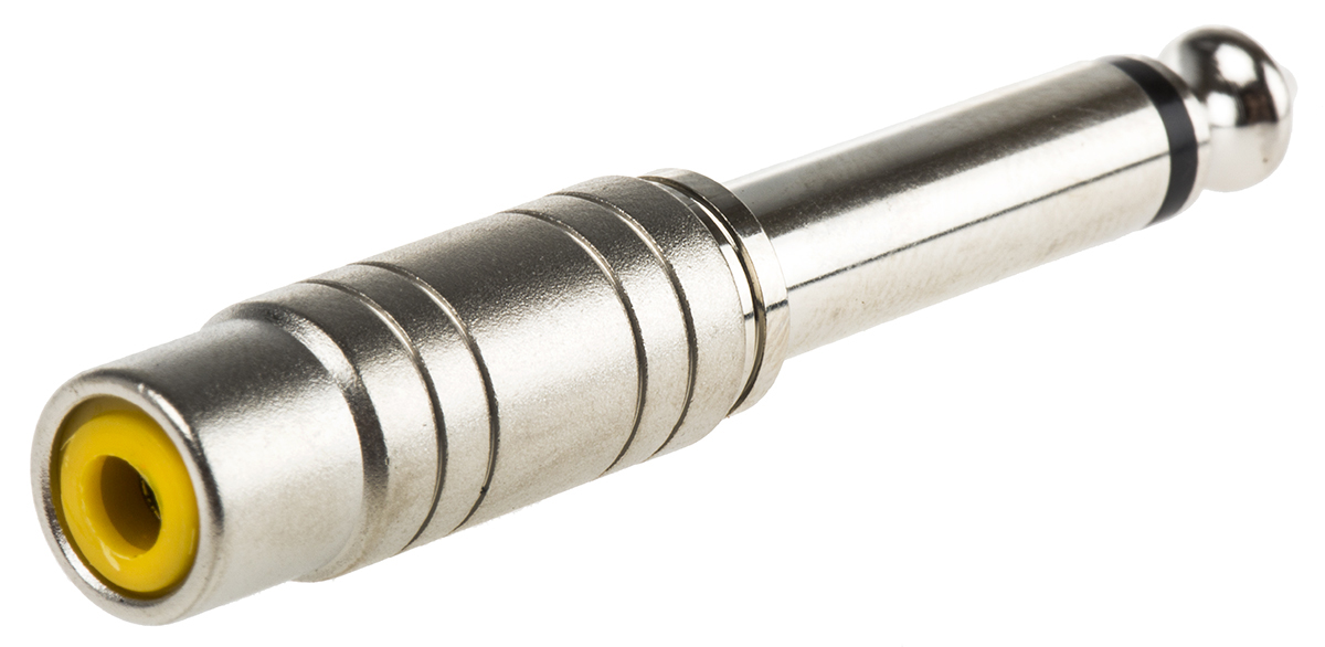 392-582 RS PRO Straight AV Adapter RCA Female Audio Male 1.4 in Mono