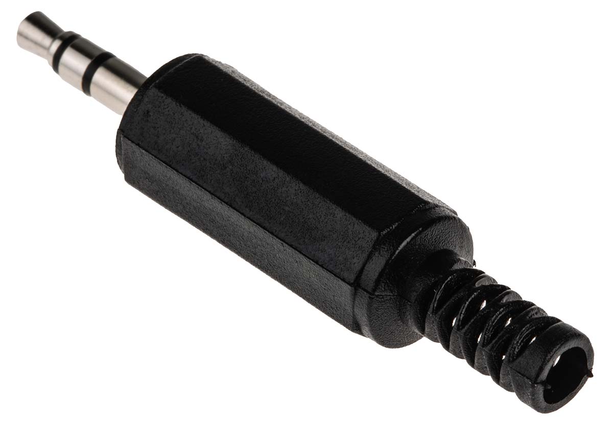 392-643 RS PRO Jack Connector 3.5 mm Cable Male 3 Stereo Solder