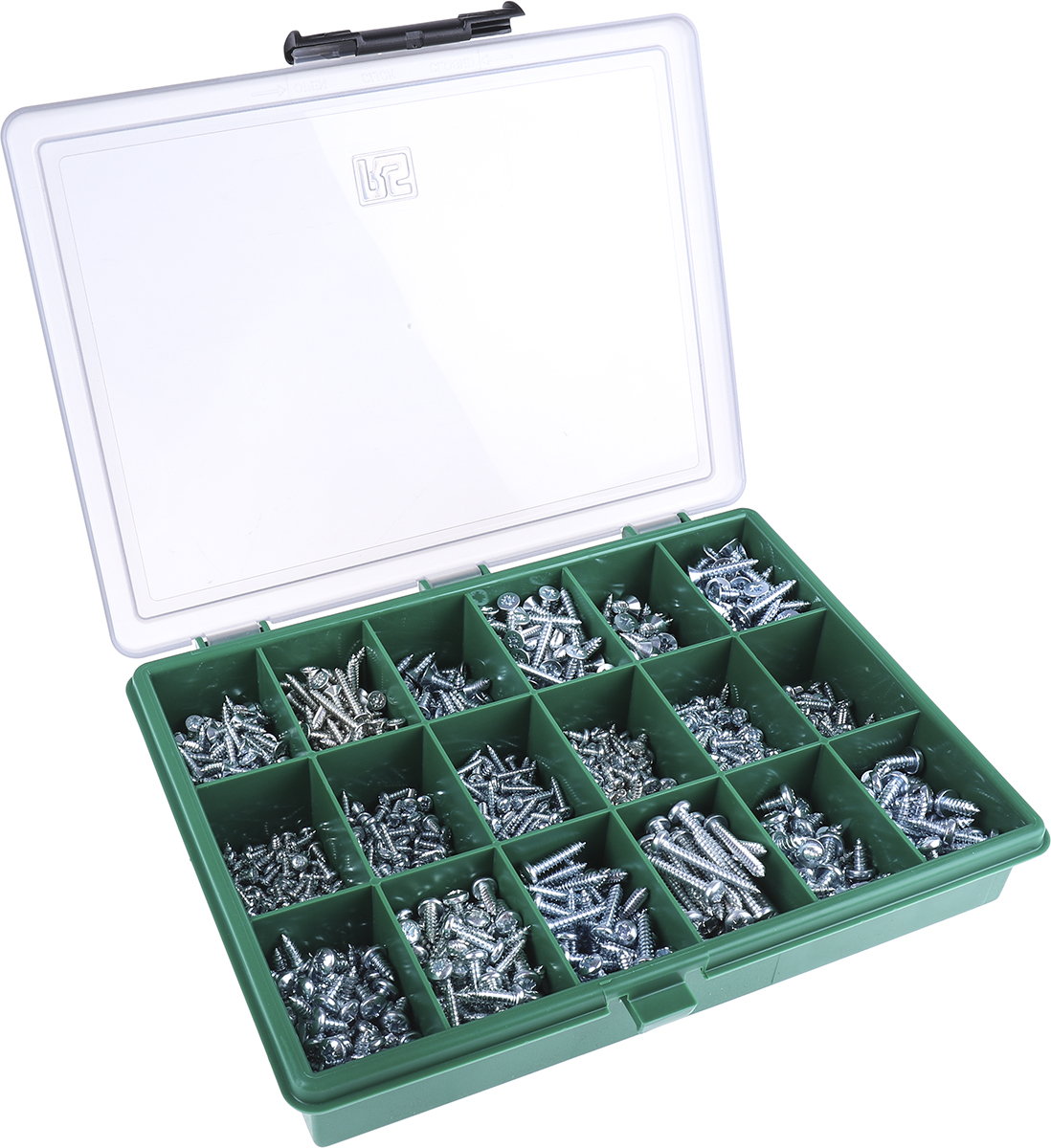 RS PRO Steel 1230 Piece Pozidriv Drive Self-Tapping Screw Drive Screw/Bolt Kit