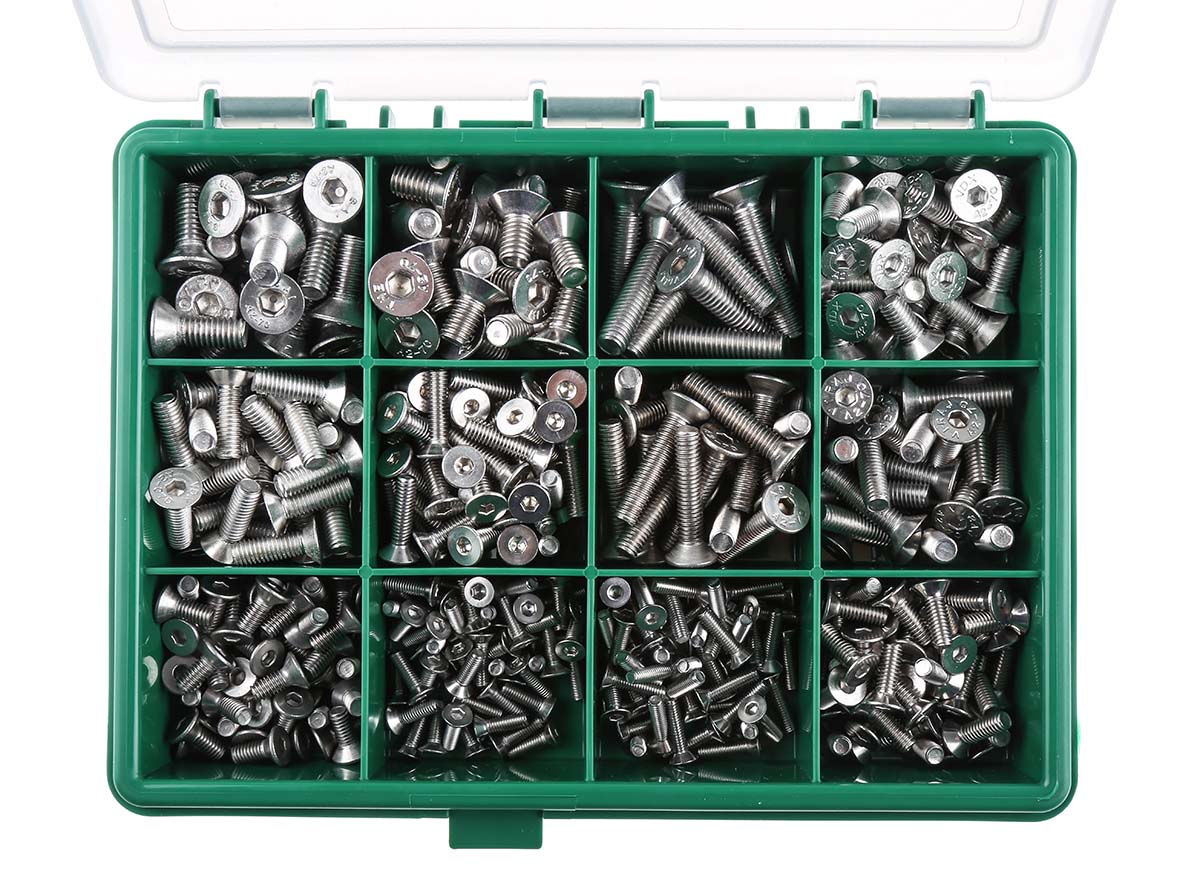 393-179 RS PRO Stainless Steel 410 Piece Hex Socket Drive Socket Screw Drive Screw/Bolt Kit