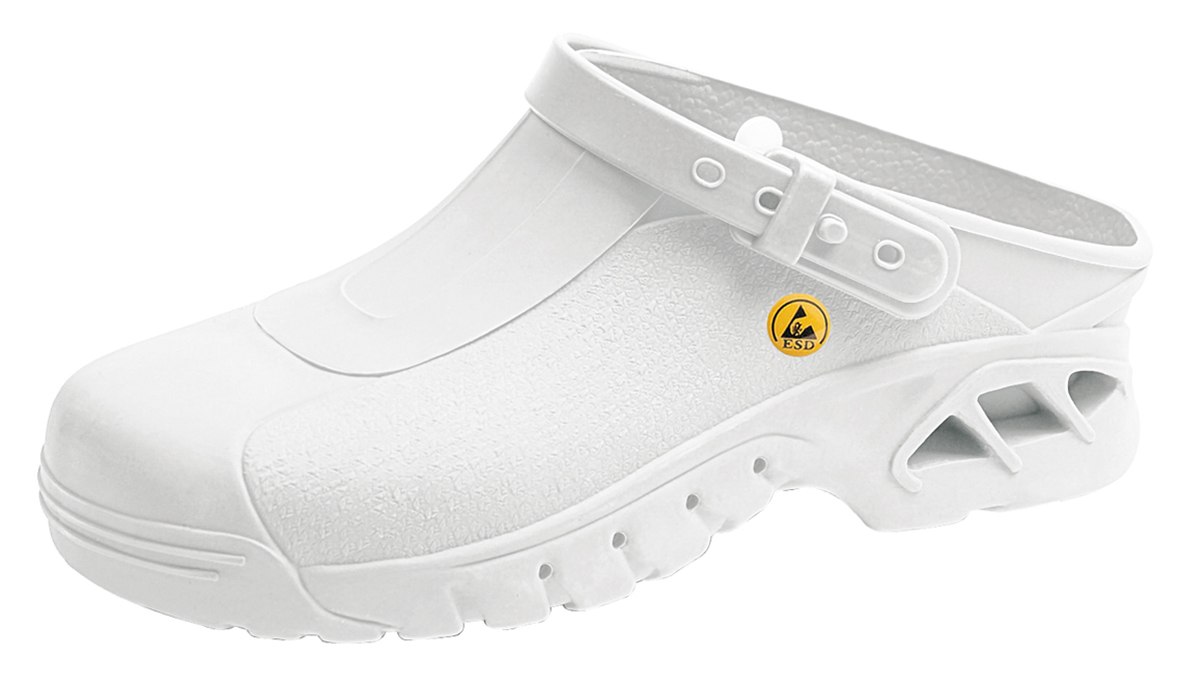 Abeba 39600 Unisex White Clog, UK 7.5, EU 41/42
