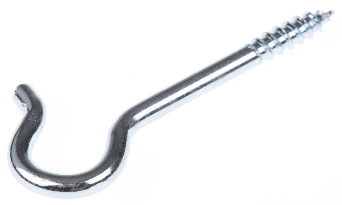 397-5418 RS PRO Steel J Hook Galvanised 53 mm 7 mm