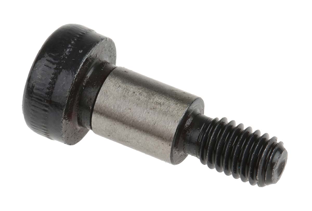 RS PRO M6 Shoulder Bolt, Steel, Hex Socket, 12 mm, Shoulder Dia. 8 mm