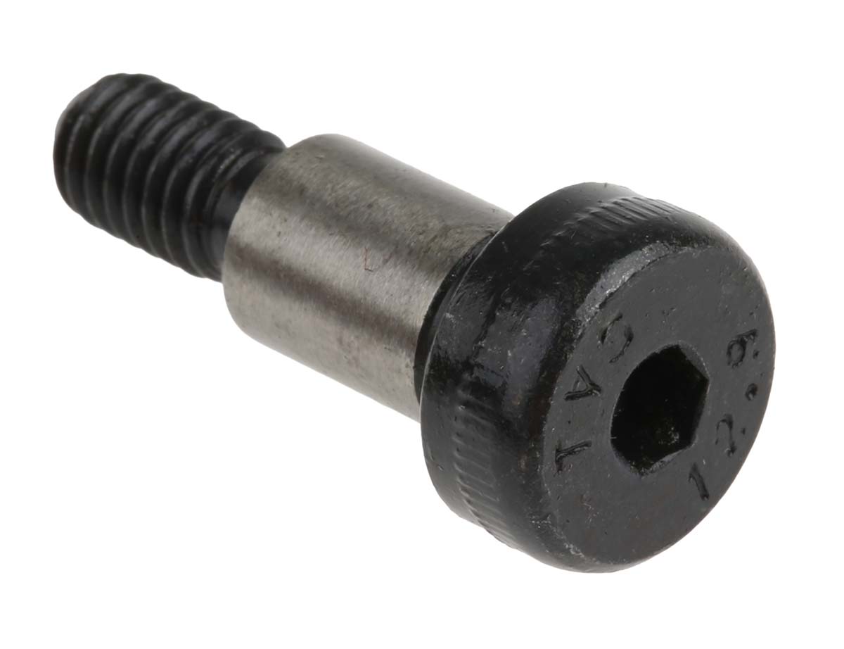 399-173 RS PRO M6 Shoulder Bolt, Steel, Hex Socket, 12 mm, Shoulder Dia. 8 mm