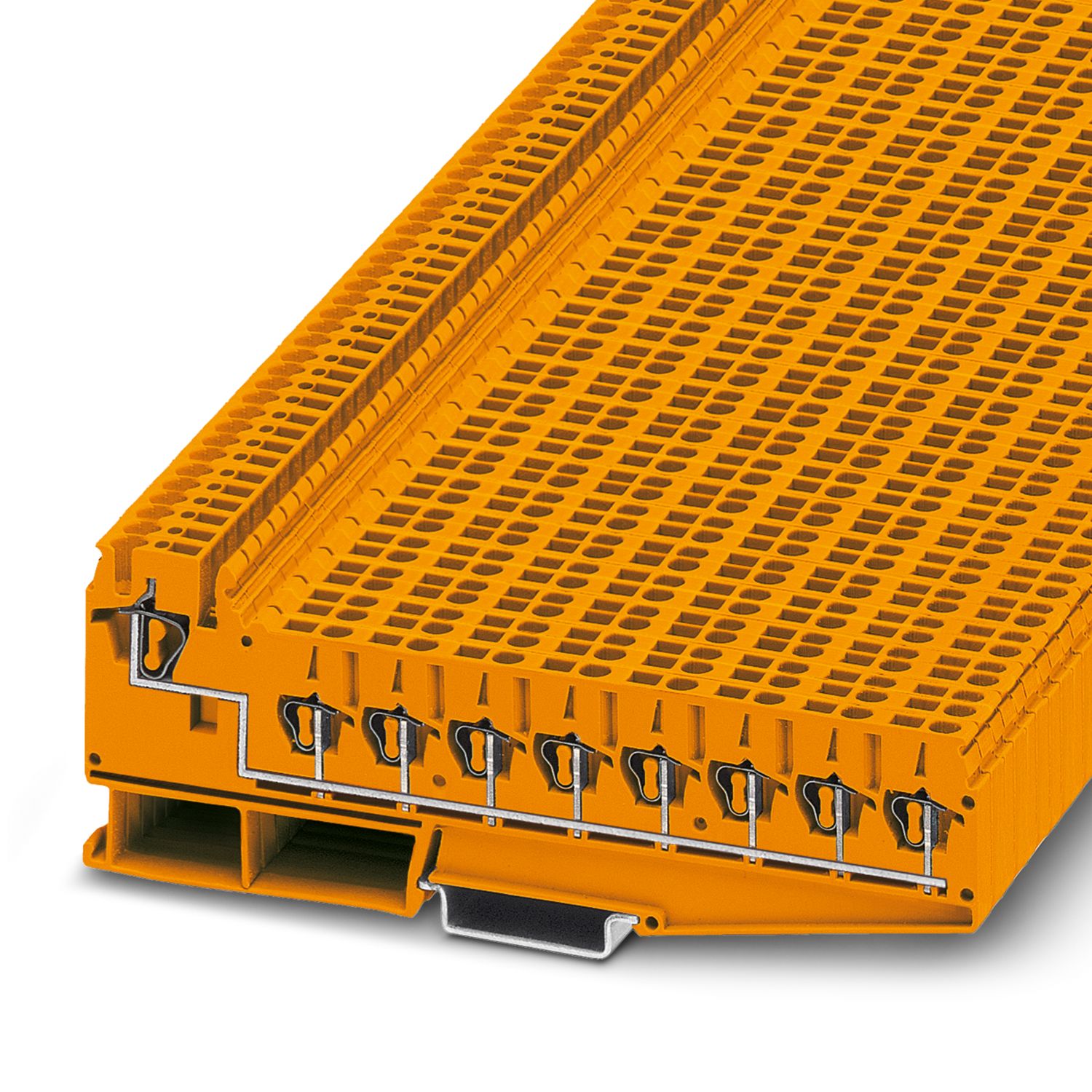 Phoenix Contact 3031048 ZPV 1.5/2.5 (8/1) OG Series Orange, 2.5mm², 1-Level, Spring Cage Termination
