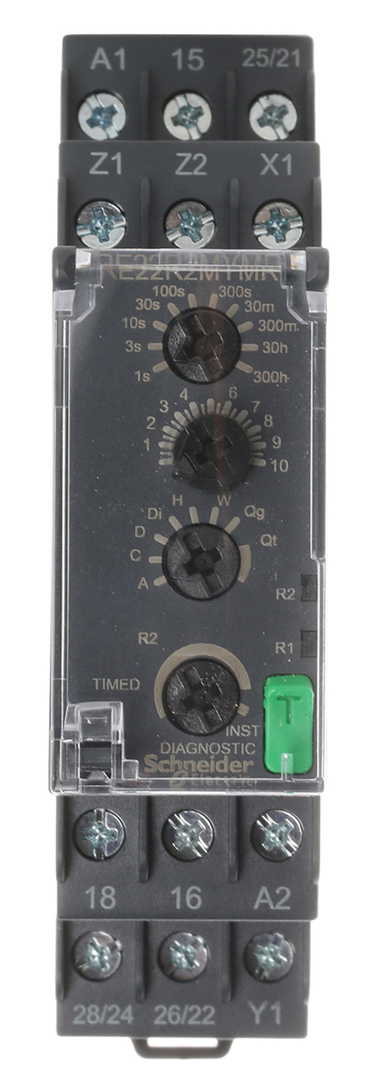 Schneider Electric Off Delay, On Delay Multi Function Timer Relay, Screw