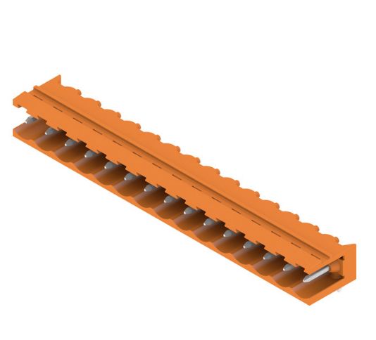 Weidmuller, 5.08mm Pitch, OMNIMATE SL, 15 Way, Right Angle, Pluggable Terminal Block, Header, Through Hole, Solder