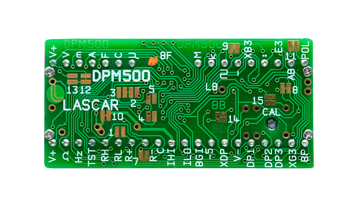 dpm-500 Lascar Digital Voltmeter DC, LCD Display 3.5-Digits ±1 %