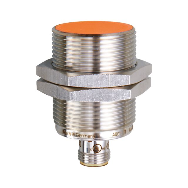 ifm electronic Inductive Threaded Barrel Proximity Sensor, M30, 15 mm Detection, NPN NO, 10 → 30 V dc