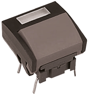 MEC IP67 Grey Tactile Switch, SPST 50 mA 24 V dc, Through Hole, Surface