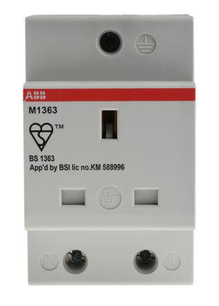 ABB 2CSM259343R0721, BS Din Rail Mounting Modular Socket
