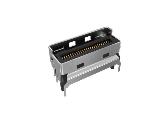 Amphenol Communications Solutions Vertical Edge Connector, 74-Contacts, 0.6mm Pitch