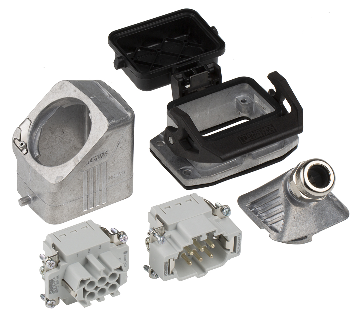 Phoenix Contact Connector Set, 6 Way, 16A, Female, Male, HC, 500 V