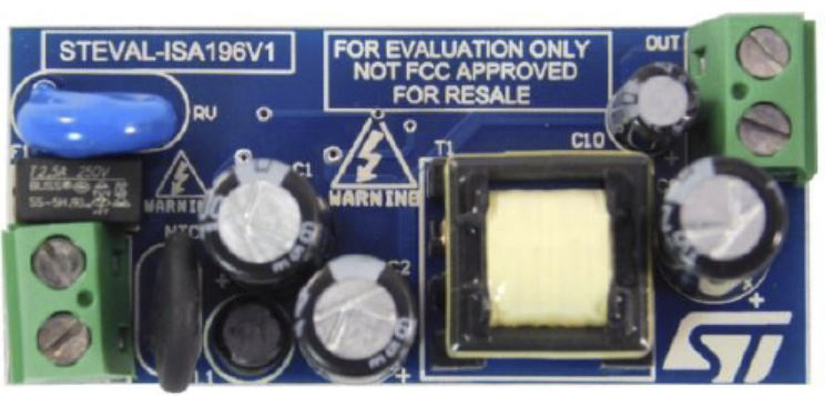 STMicroelectronics 5 V / 1.2 A Non-Isolated Flyback Converter using VIPerPlus VIPer114LS Flyback Converter for