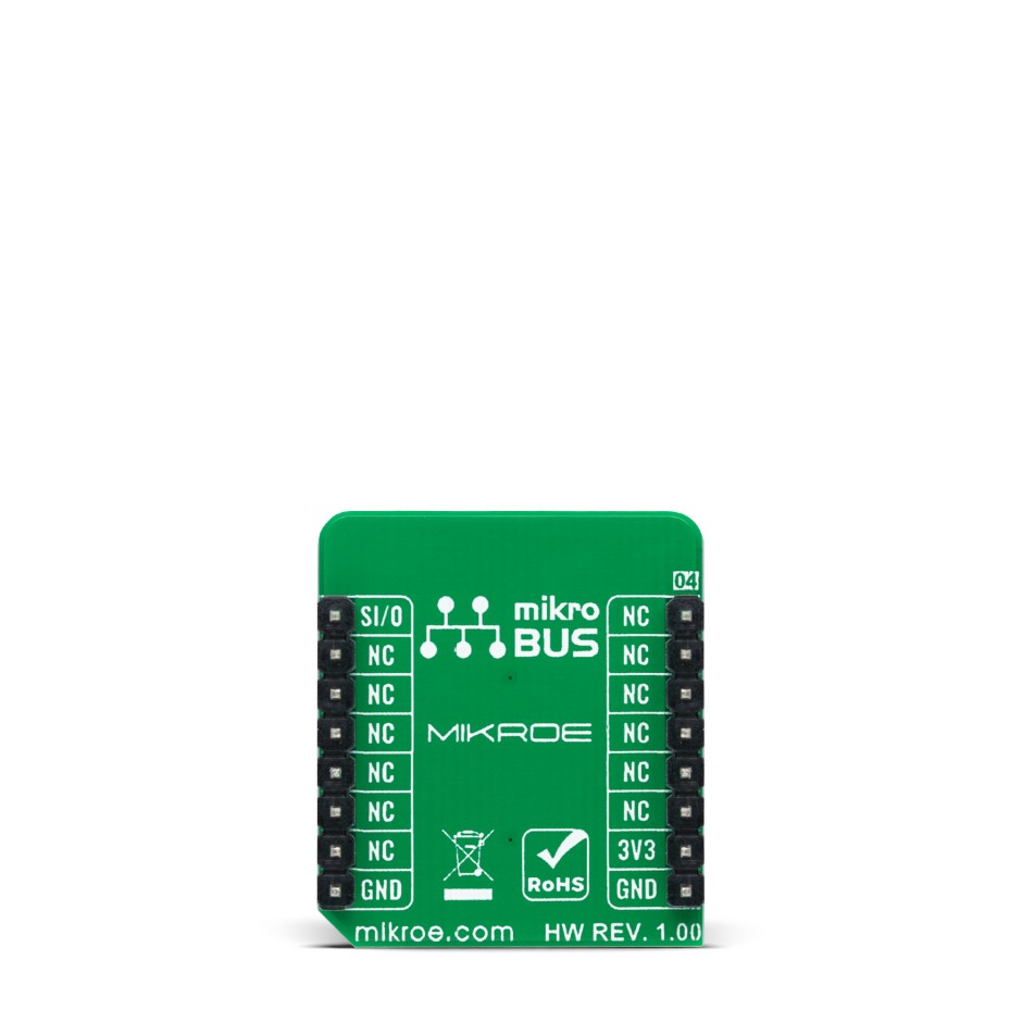 mikroe-4521 MikroElektronika MIKROE-4521, SWI EEPROM Click EEPROM Add On Board for AT21CS01 for mikrobus Socket