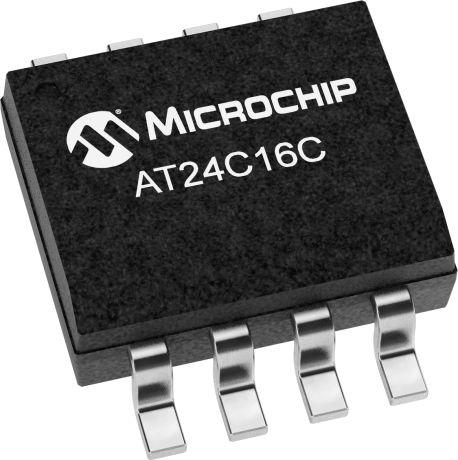Microchip AT24C16C-SSHM-T,  16 kB EEPROM,  550 ns 8-Pin SOIC Serial-I2C