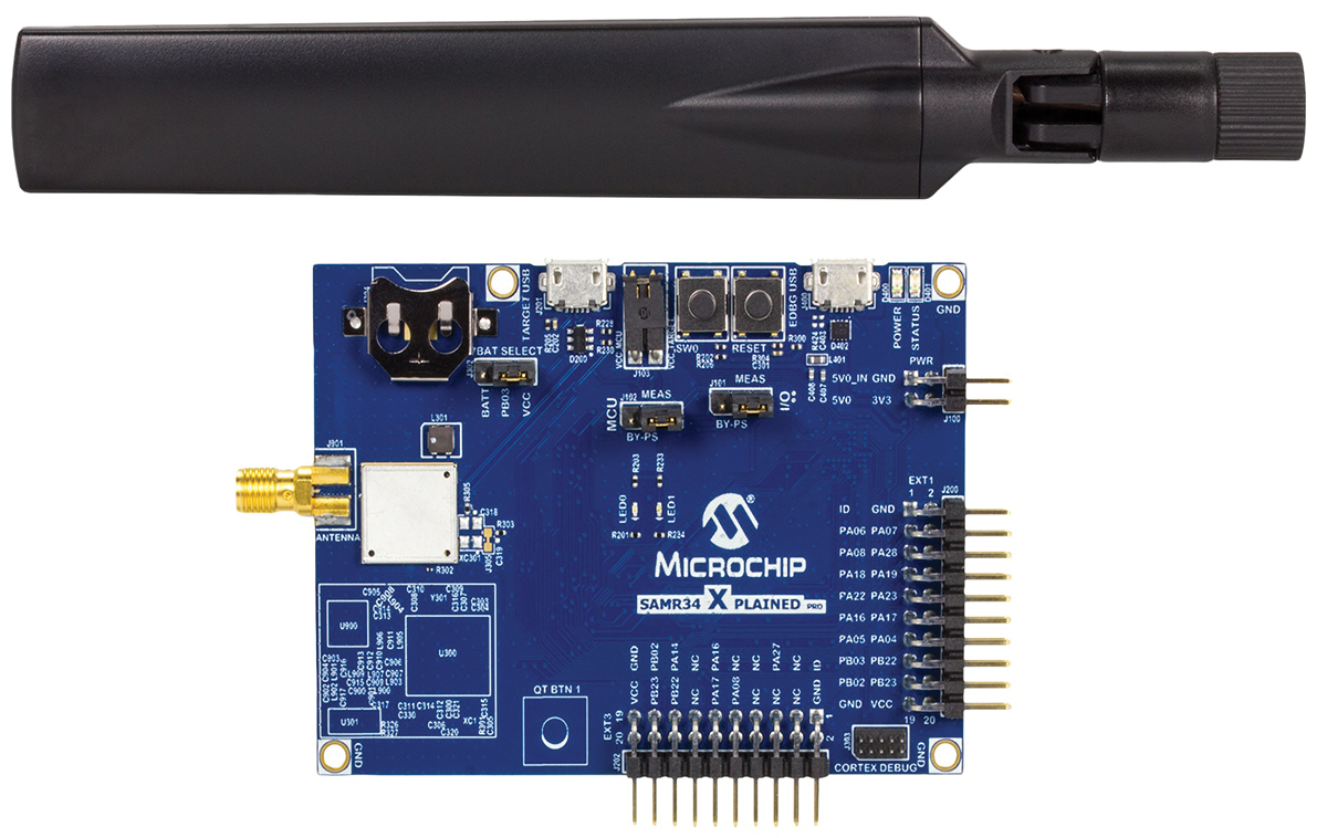 Microchip SAM R34 Xplained Pro ATSAMR34J18B Evaluation Kit 862 → 1020MHz DM320111