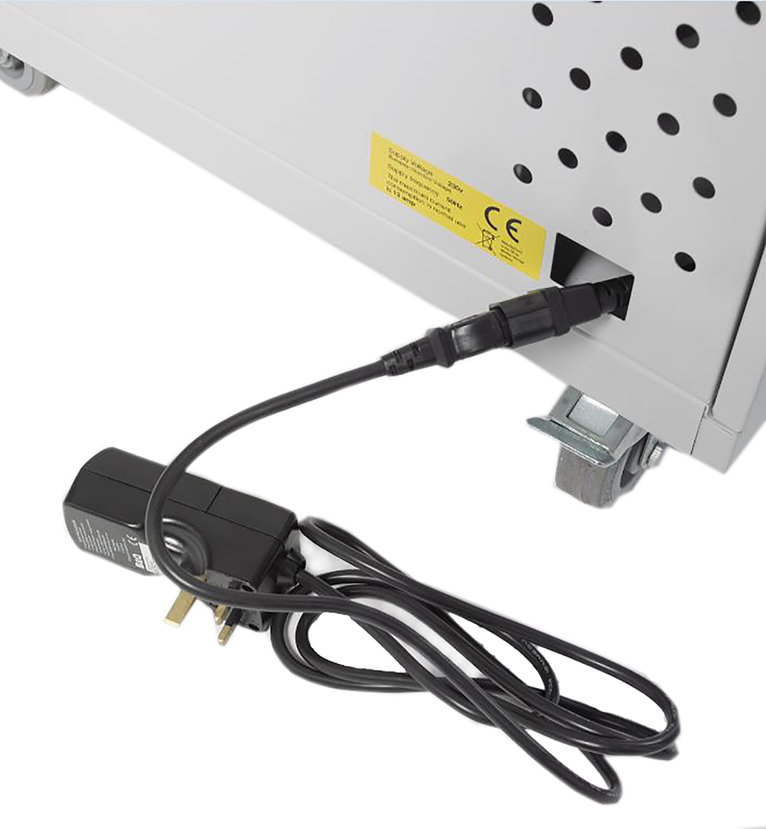 113-4507 RS PRO 10 Door Vented Mild Steel Blue Laptop Charging Locker, 1800 mm x 450 mm x 450mm