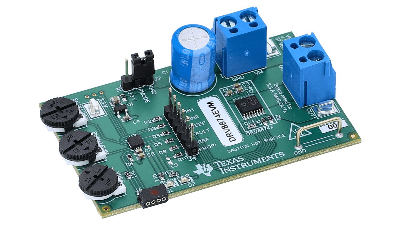 Texas Instruments Power Management IC Development Kit Motor Driver for DRV8874 for Brushless DC Motor