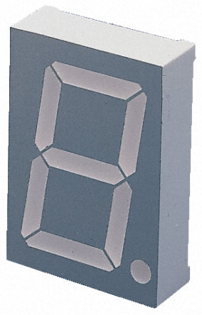 SC23-11SYKWA Kingbright 7-Segment LED Display, CC Yellow 720 mcd RH DP 57mm