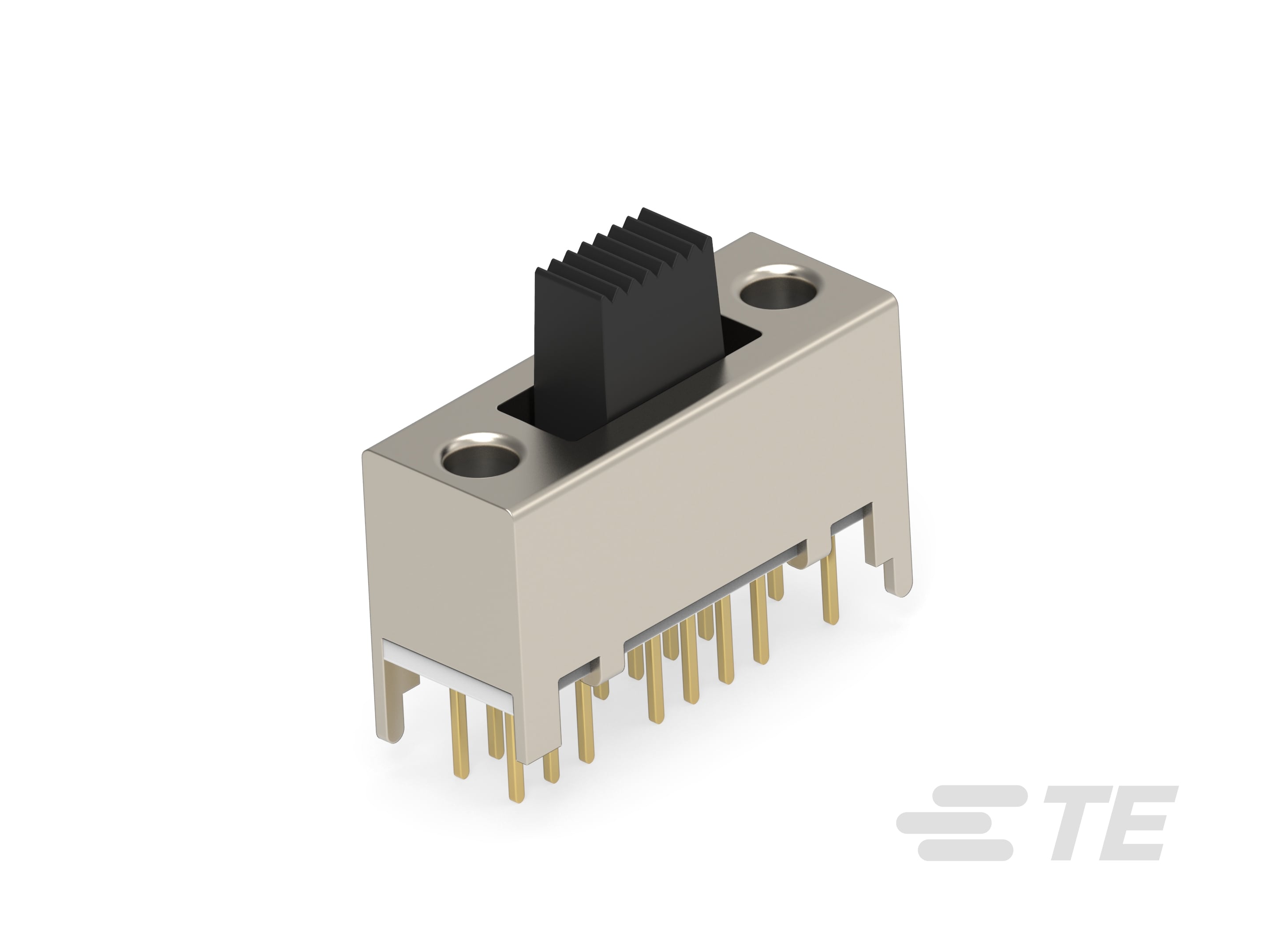 TE Connectivity Slide Switch Four Pole Three Throw On-On-On 300mA Extended
