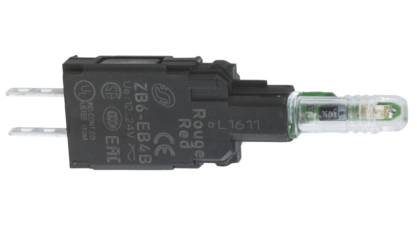 Schneider Electric Harmony XB6 Light Block LED Green 230/240 V ac/dc Faston Connectors terminal
