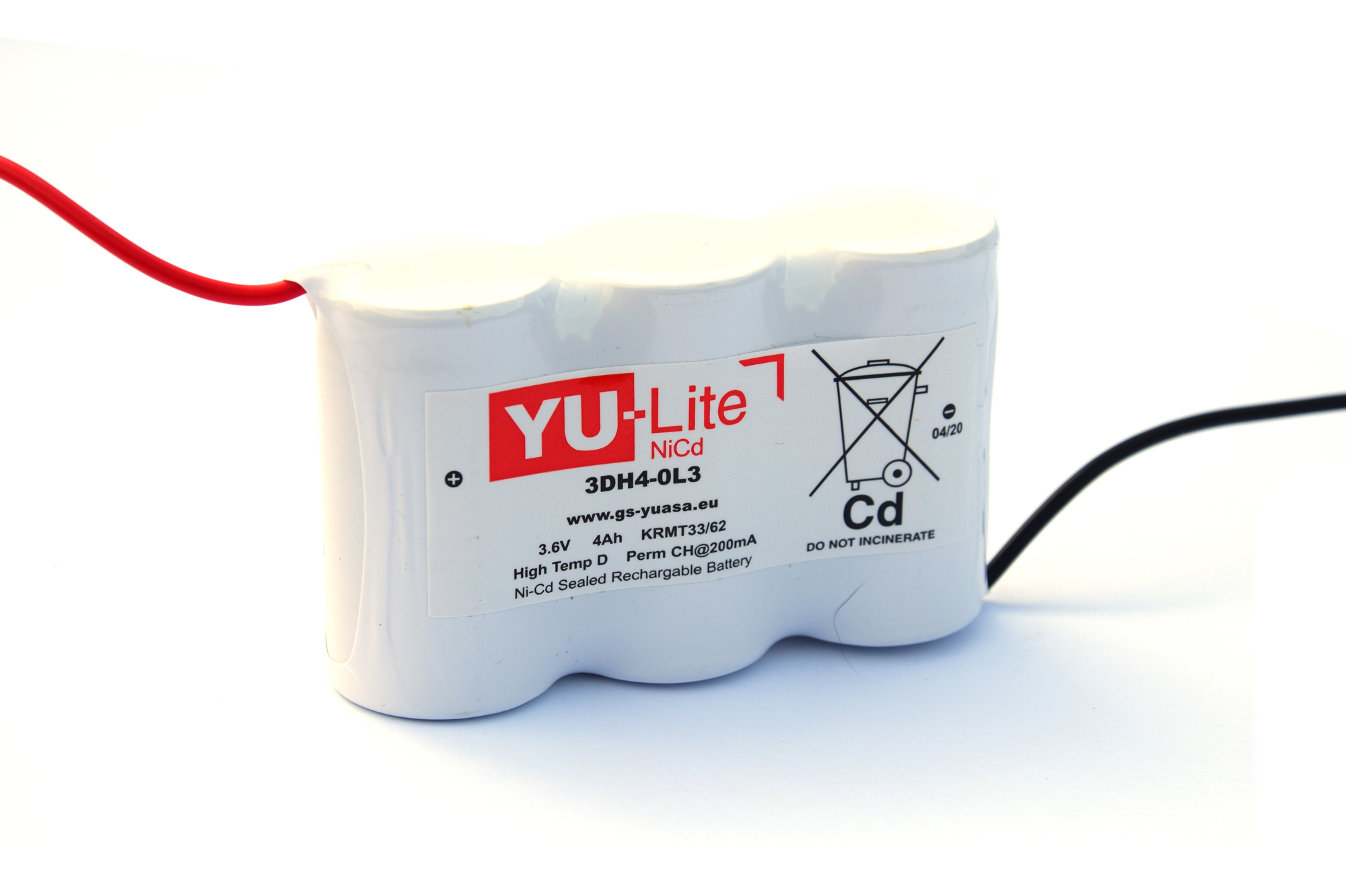 Yuasa YU-Lite NiCd 3.6 V NiCd D Battery