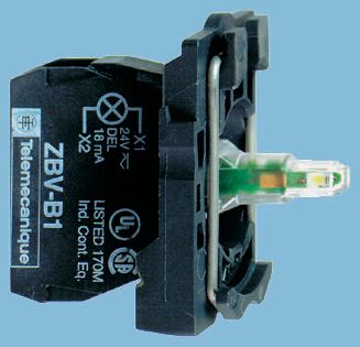 Schneider Electric XB5 Light Block LED Blue 230 → 240 V ac Screw terminal