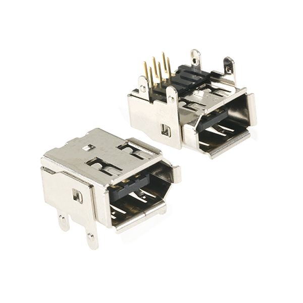 3M, 3E106 6 Way Horizontal Board I/O Firewire Connector Male