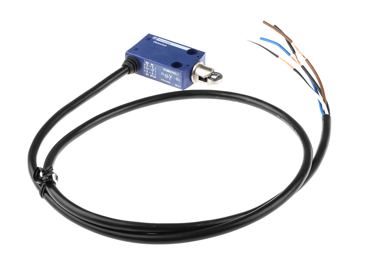 Telemecanique Sensors OsiSense XC Series Roller Plunger Limit Switch, NO/NC, IP65, DP, Plastic Housing, 240V ac Max, 6A