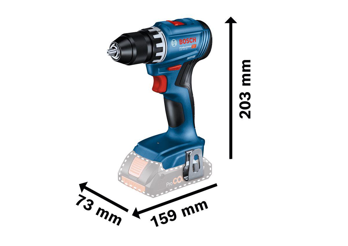 06019k3204 Bosch GSR 18V-45 18V Cordless Drill Driver Li-Ion