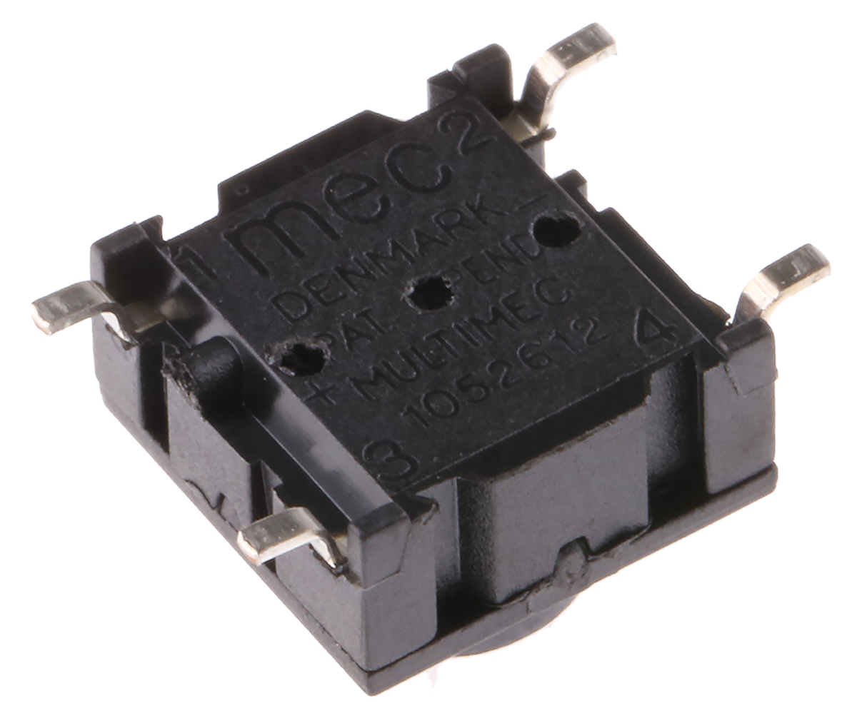 3esh9-080 MEC IP67 Black Tactile Switch Button, 2.9 mm, SPST 50 mA 24 V dc, PCB