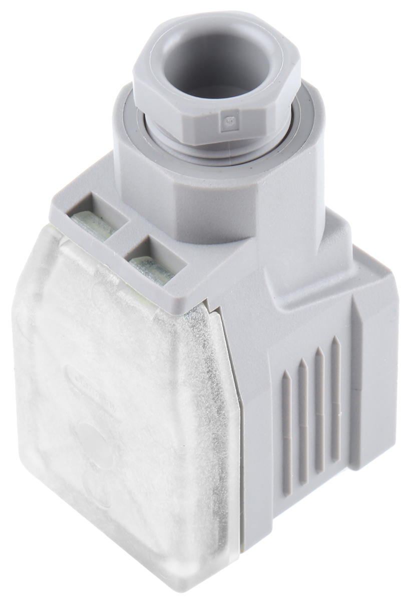Hirschmann GDME 2P+E DIN 43650 A, Female Solenoid Valve Connector, 400 V ac Voltage