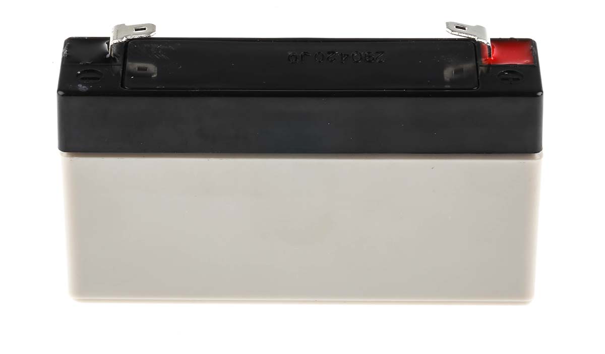 np12-6rs Yuasa 6V Faston 4.8mm Sealed Lead Acid Battery, 1.2Ah