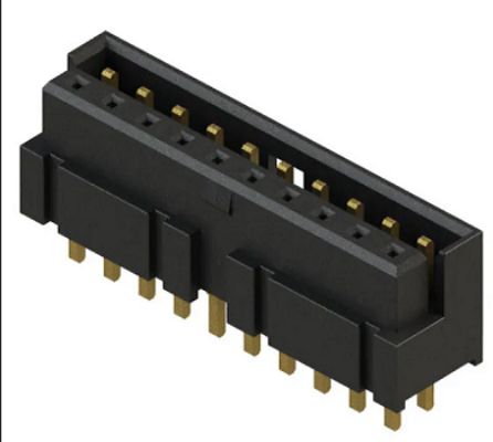 Samtec LS2 Series Straight Through Hole PCB Header, 20 Contact(s), 2 mm Pitch, 2 Row