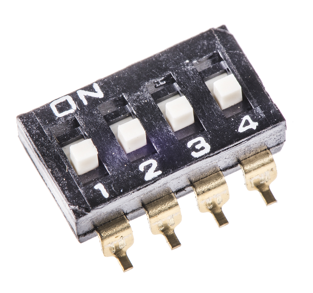 Omron 4 Way Surface Mount DIP Switch 4PST