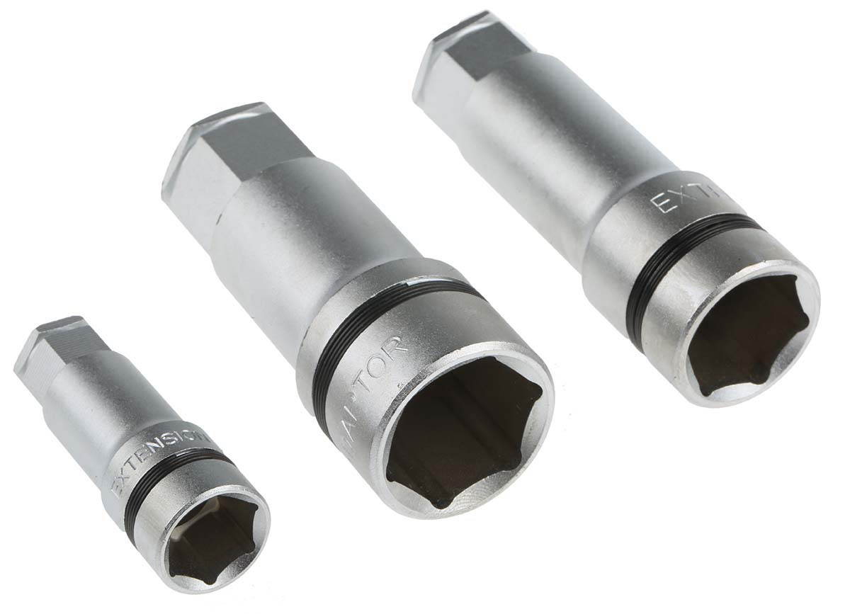 144-7958 RS PRO 50-Piece 1/2 in; 1/4 in; 3/8 in Standard Socket/Bit Set with Ratchet