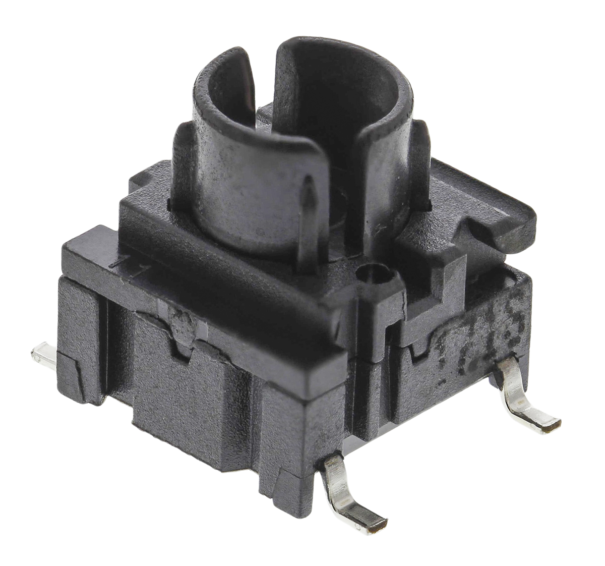 MEC IP67 Black Tactile Switch Plunger, 10 mm, SPST 50 mA 24 V dc, PCB