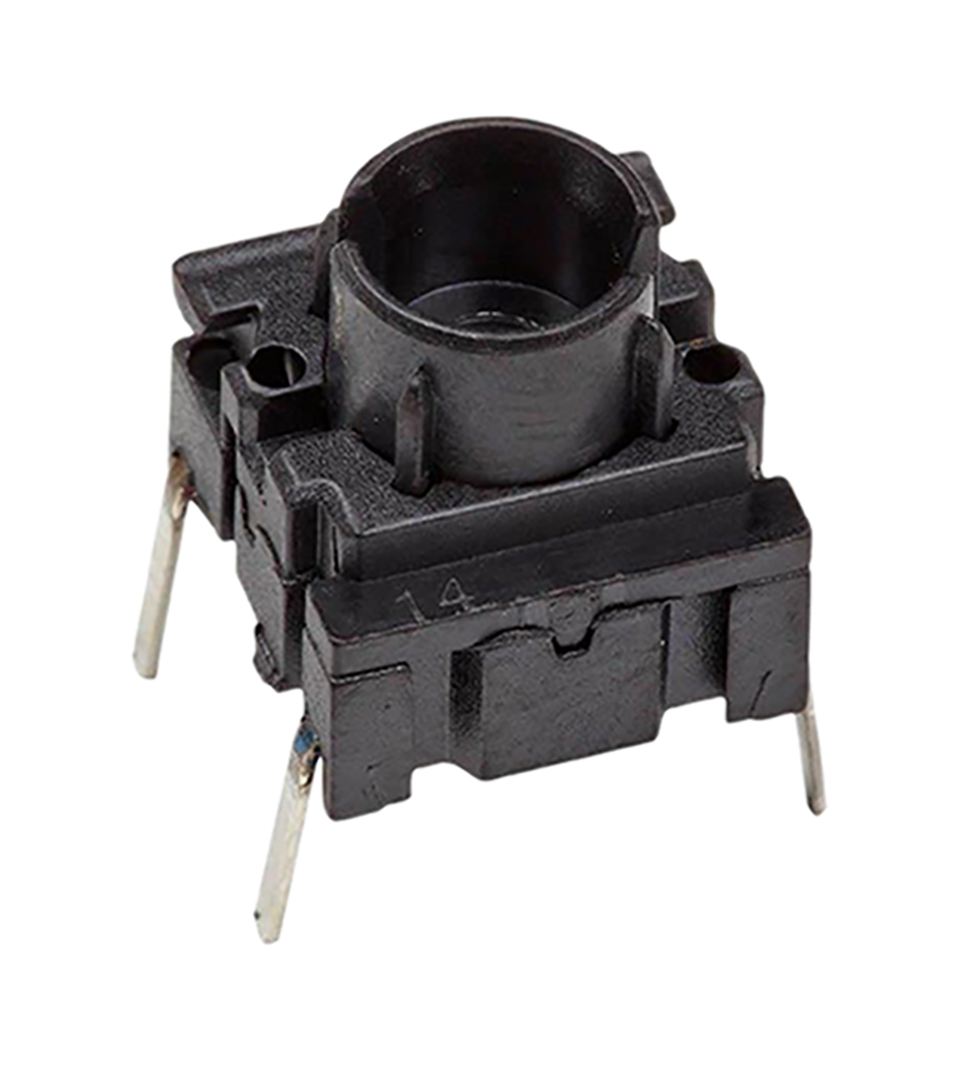 MEC IP67 Black Tactile Switch Cap, 4 mm, SPST 50 mA 24 V dc, Through Hole