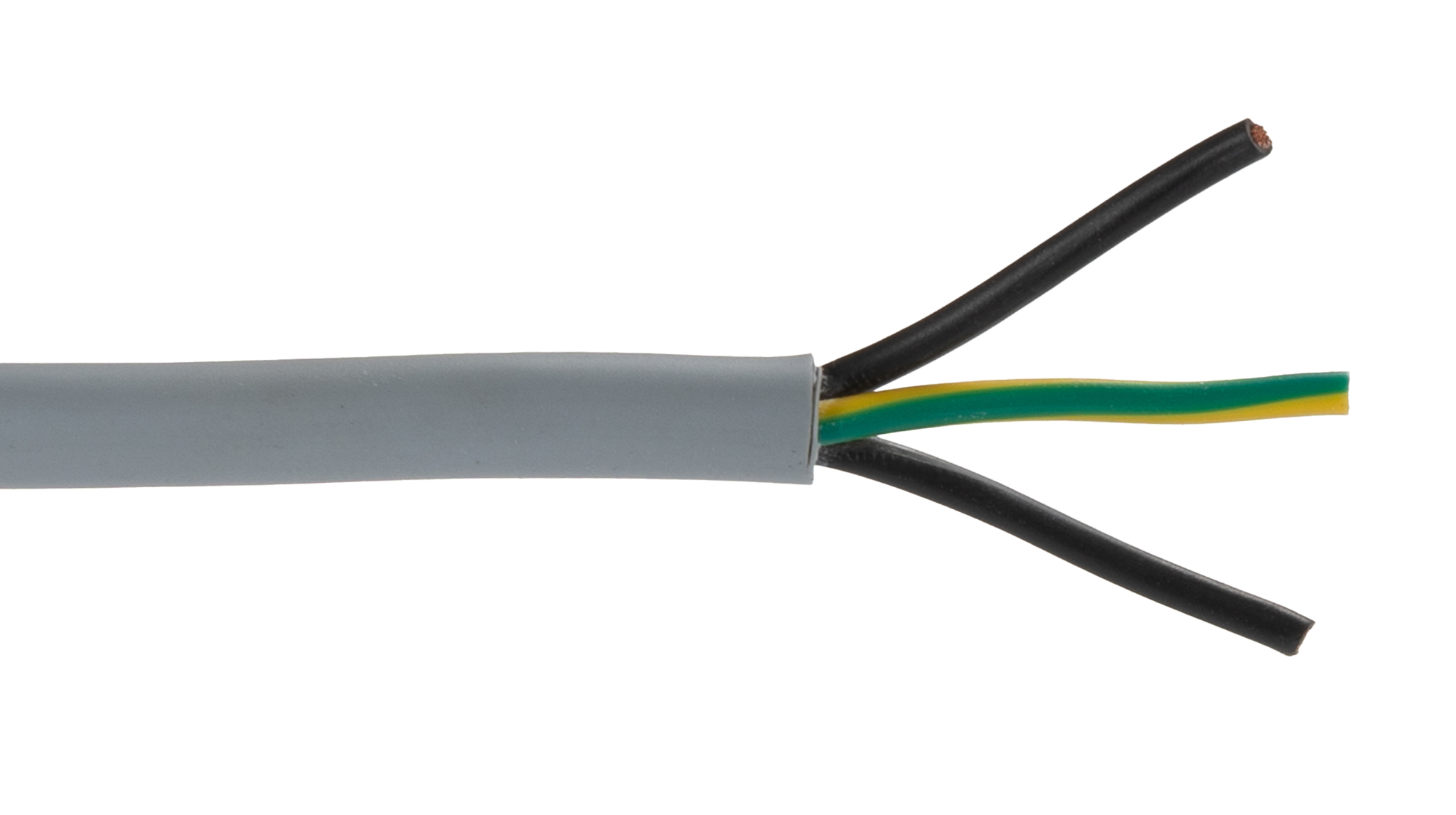 Belden YY Control Cable, 3 Cores 1mm², Unscreened, 50 m, Grey Polyvinyl Chloride Sheath
