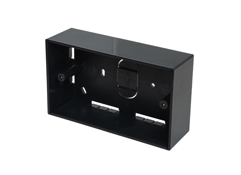 TUK Limited 3L32 Black Acrylonitrile Butadiene Styrene Back Box, Surface Mount Mount, 2 Gangs 147.05 mm 86.5mm 32 mm