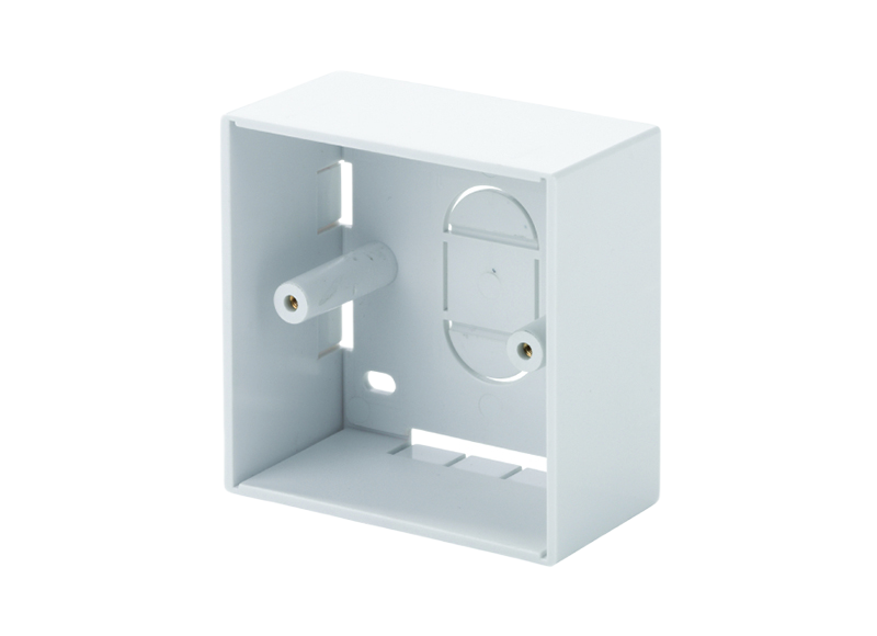 TUK Limited 3L White ABS Back Box, Surface Mount Mount, 1 Gangs 87 mm 86mm 37 mm