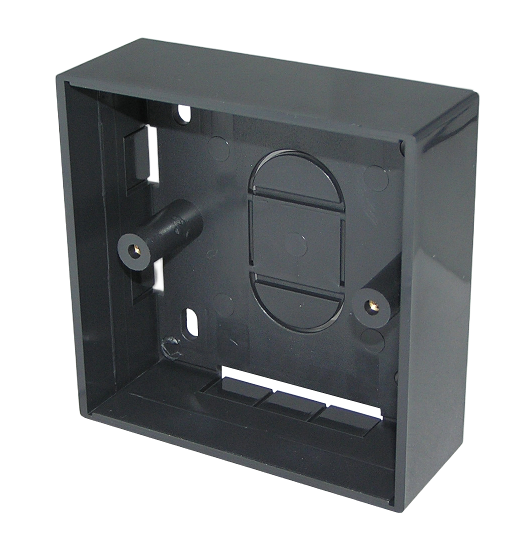 TUK Limited 3L Black, White High Gloss ABS Back Box, Surface Mount Mount, 1 Gangs 86 mm 86mm 45 mm