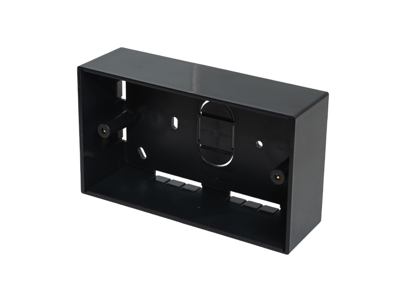 TUK Limited 3L Black, White High Gloss ABS Back Box, Surface Mount Mount, 2 Gangs 86 mm 86mm 45 mm