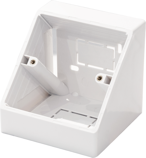TUK Limited 3LA White Flame Retardant ABS Back Box, Surface Mount Mount, 1 Gangs 115.85 mm 86.4mm 73 mm
