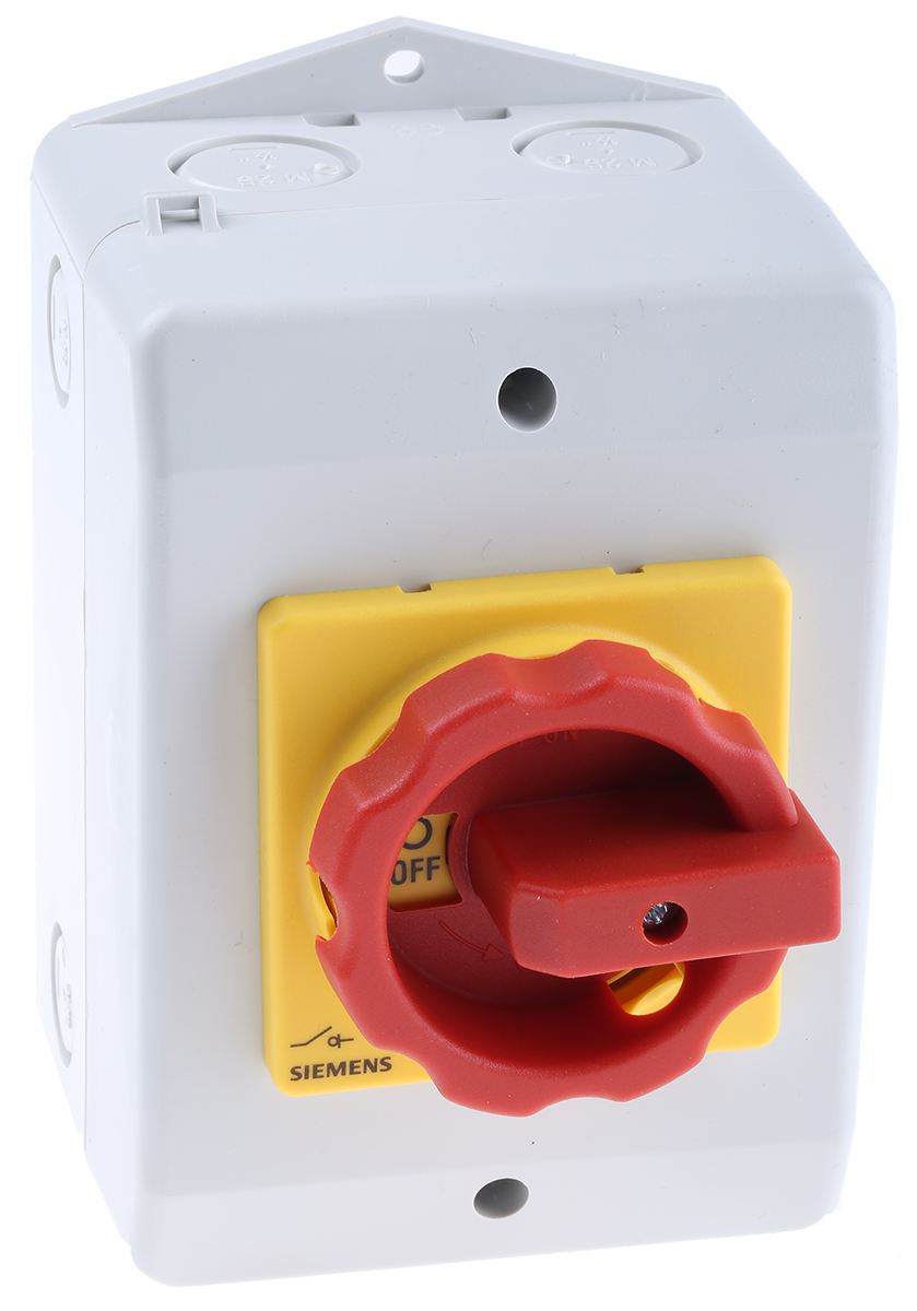 Siemens 3-Pole Front Isolator Switch -, IP65, 32A, 12 kW