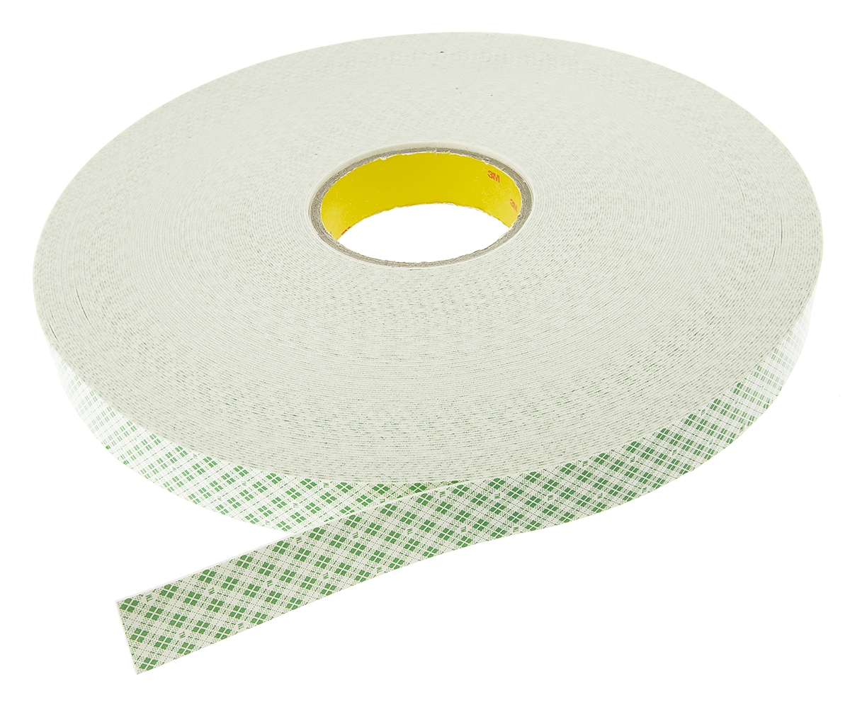 3M SCOTCH 4032 4032 White Foam Tape, 25mm x 66 m, 0.8 mm Thick