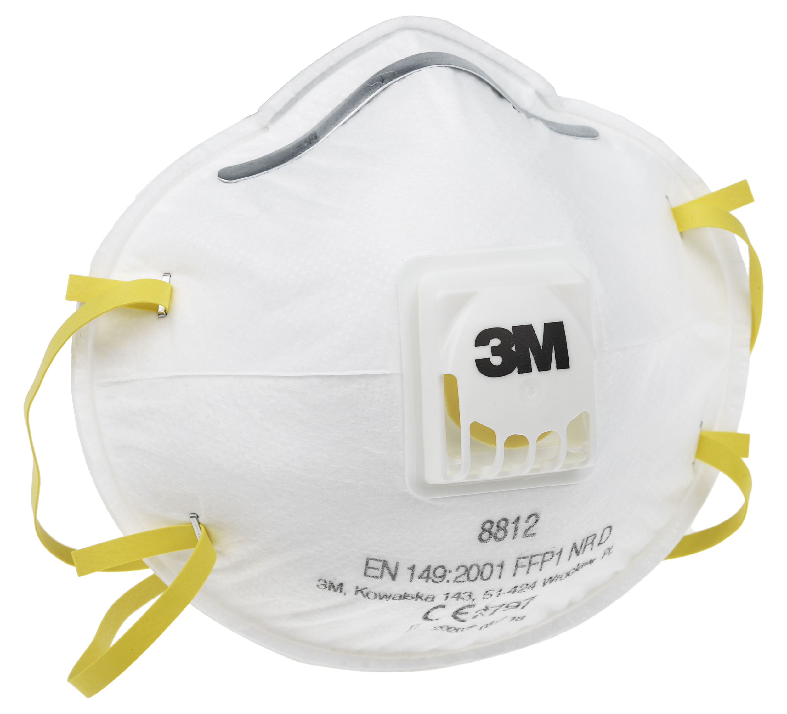 3M 8000 Series Disposable Face Mask for General Purpose Protection Valved, FFP1 10 Per Pack per Package